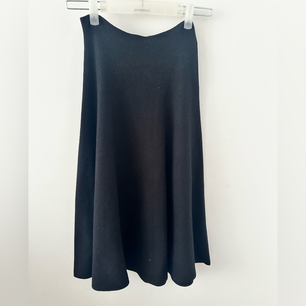 Zara Black A-Line Skirt